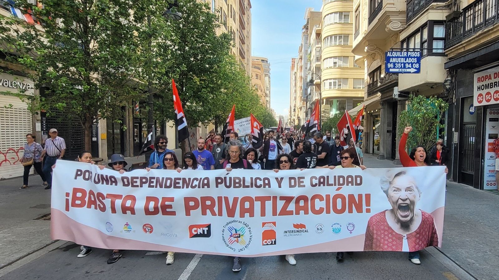 Manifestació de les Treballadores d'Atenció Domiciliària a València