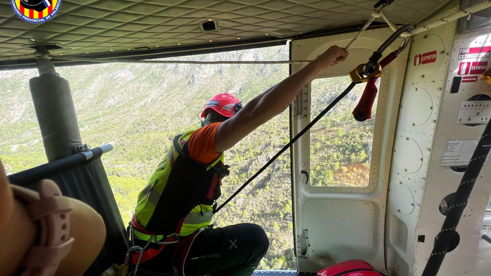 Un moment del rescat