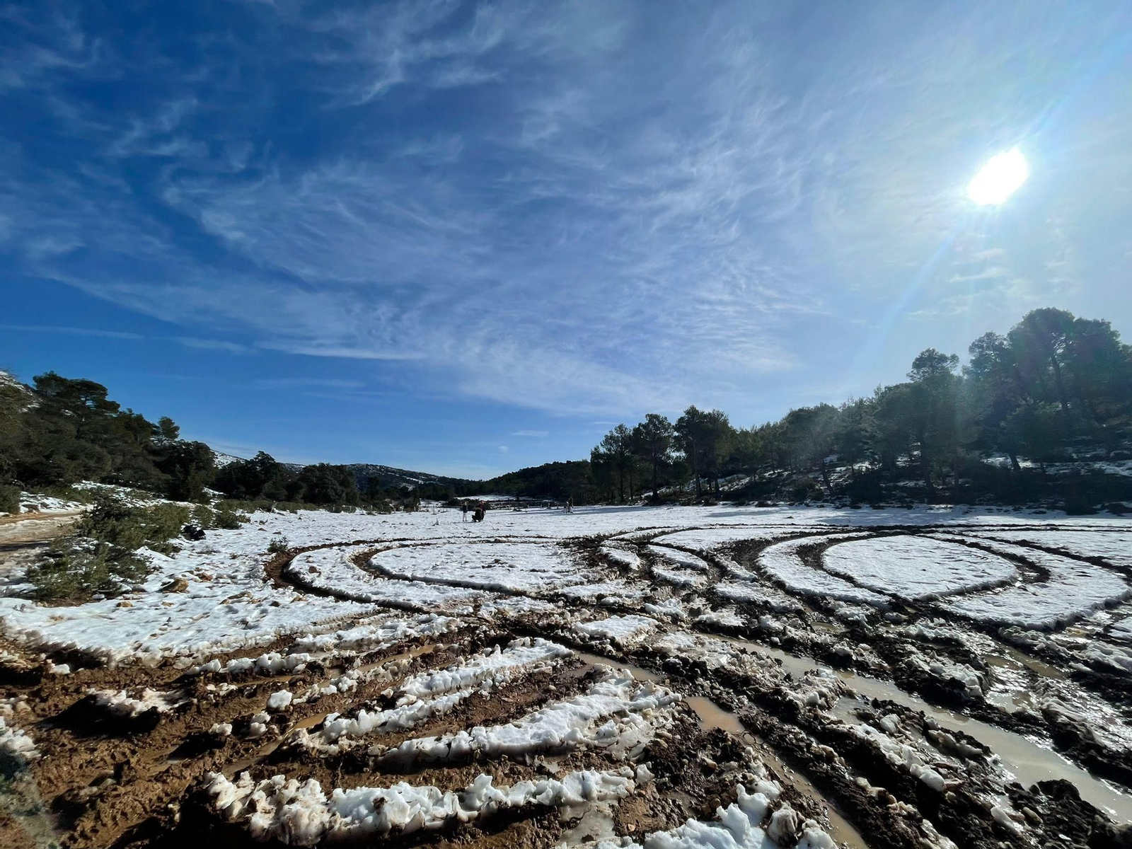 Neu al parc natural del Carrascal
