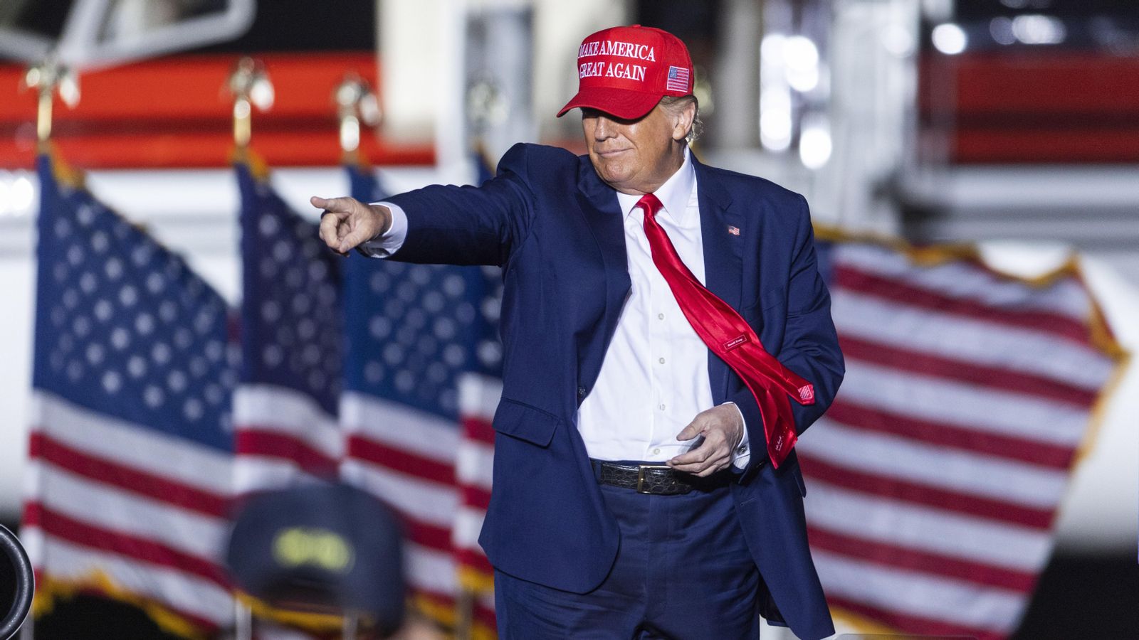 Donald Trump en un míting a Latrobe, Pennsilvània, els EUA
