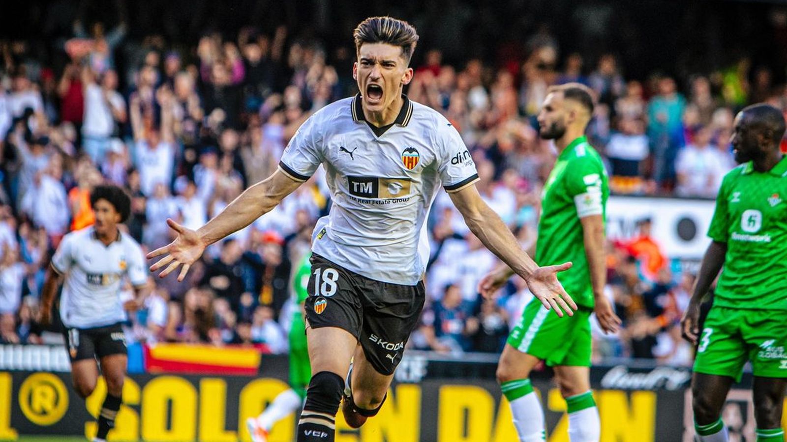 El jugador del València CF, Pepelu