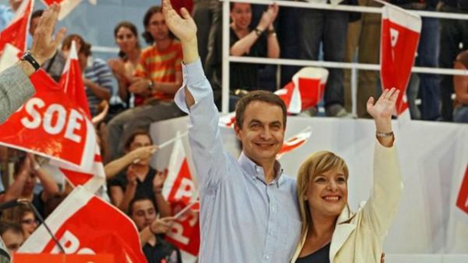 Etelvina Andreu amb Jose Luis Rodríguez Zapatero en un acte en 2007