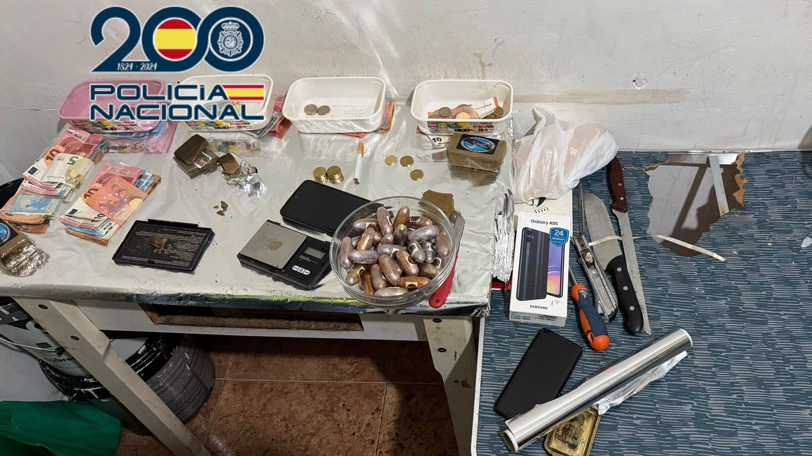 Droga confiscada a Alacant Droga confiscada a Alacant