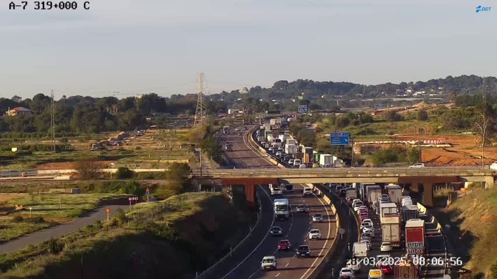 Embòs quilomètric a l'A-7, este divendres