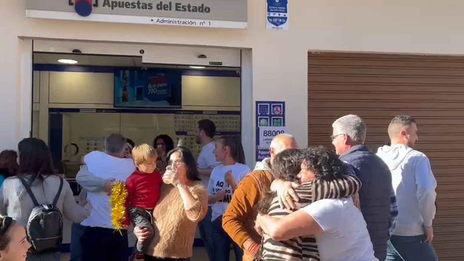Alegria a l'administració número 1 de Vilamarxant