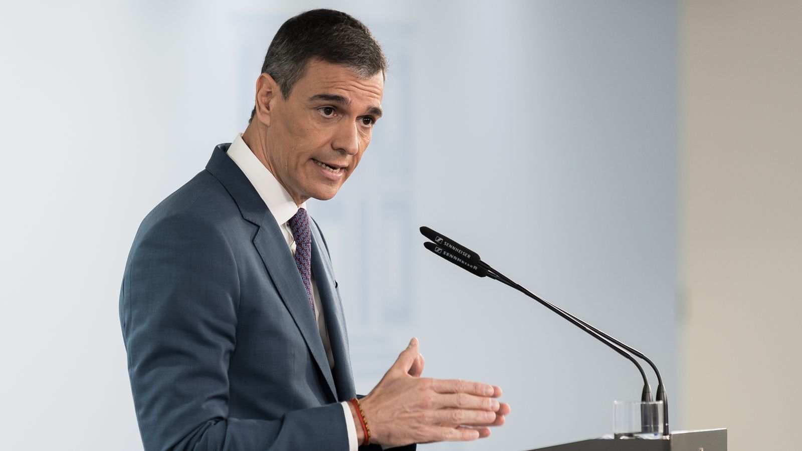 Fotografia d'arxiu de Pedro Sánchez a Moncloa