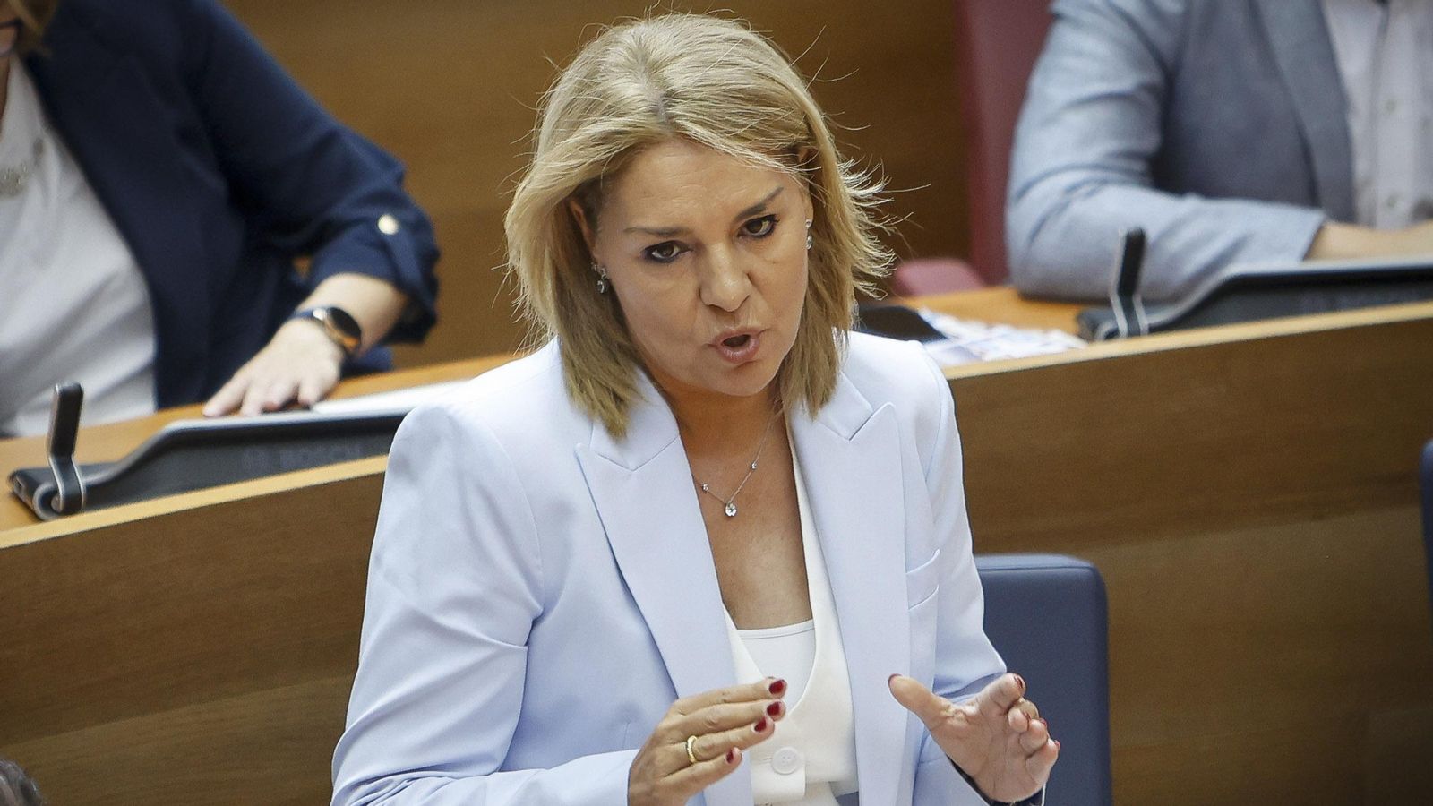 Susana Camarero, vicepresidenta segona i consellera d'Igualtat, este dijous a les Corts