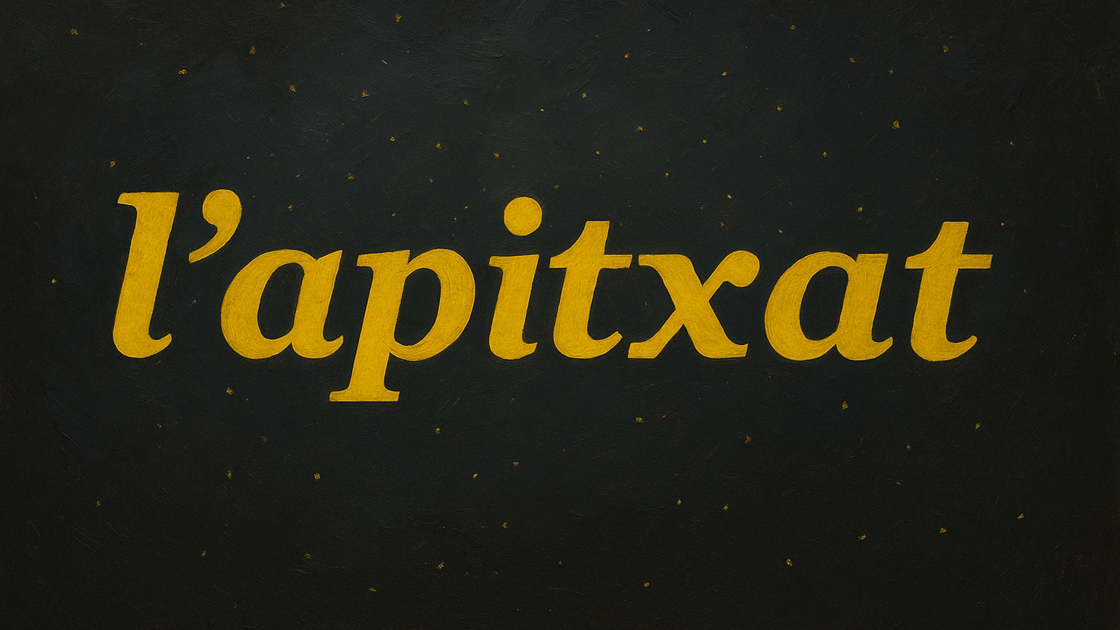 I tu, apitxes? I tu, apitxes?