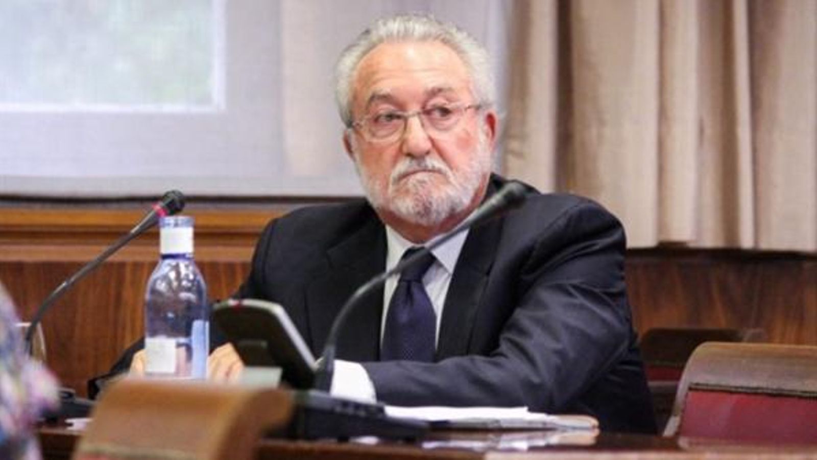 L'exministre socialista Bernat Soria, durant la compareixença al Senat