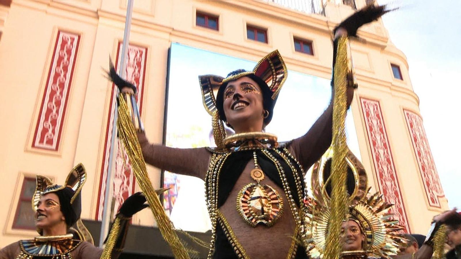 El desfile del carnestoltes a la Gran Via de Madrid