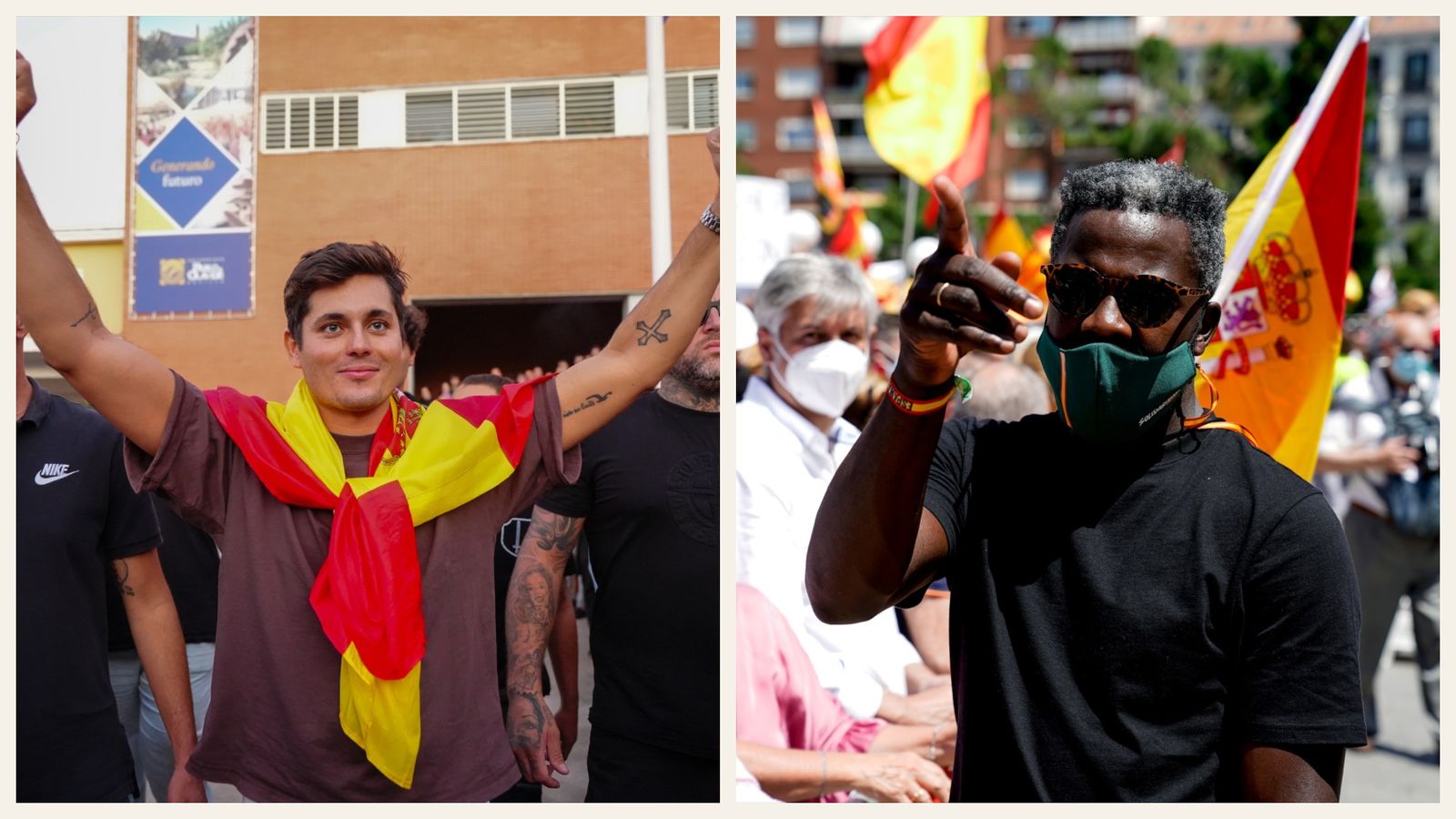 Imatges d'arxiu de Vito Quiles i Bertrand Ndongo