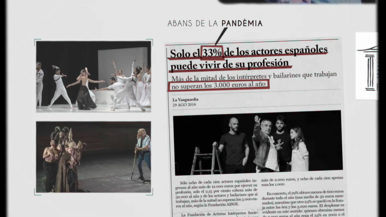 La precarietat laboral en les arts escèniques