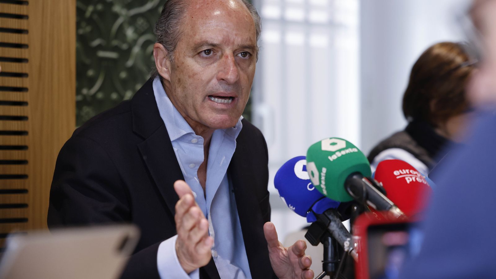 Camps, este dilluns, en roda de premsa