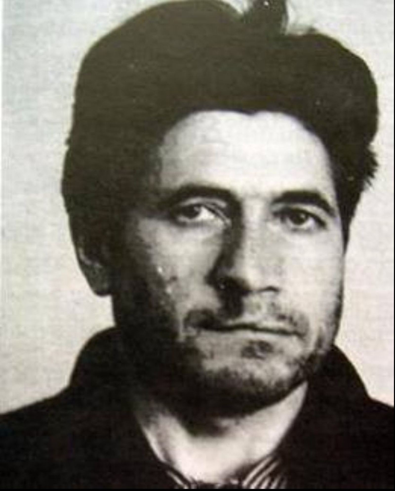 Florencio, en la fotografia de la fitxa policial