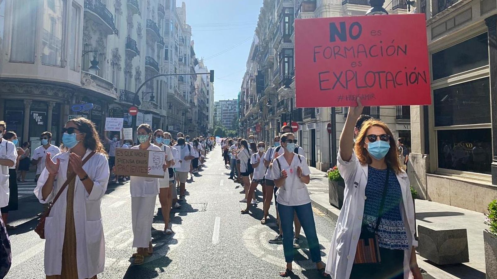 Imatge d’arxiu de residents manifestant-se