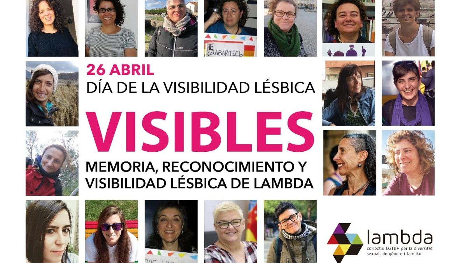 Cartell de l'exposició virtual organitzada pel col·lectiu Lambda