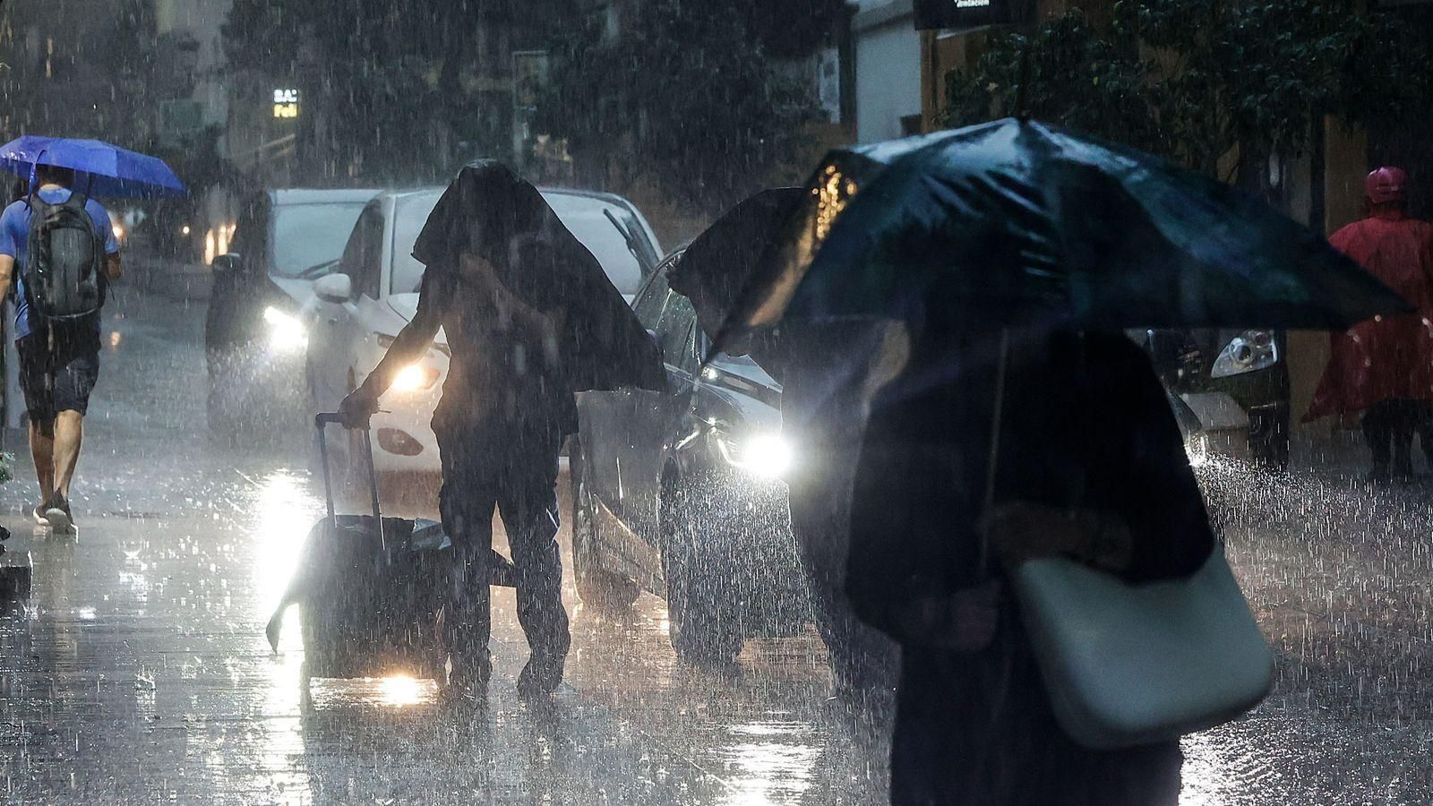 Imatge d'arxiu de pluges a València
