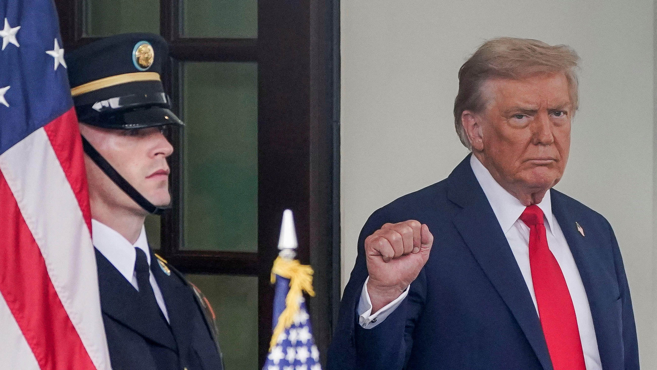 Trump, este dilluns abans de reunir-se amb el president ucraïnés, Volodímir Zelenski Trump, este dilluns abans de reunir-se amb el president ucraïnés, Volodímir Zelenski