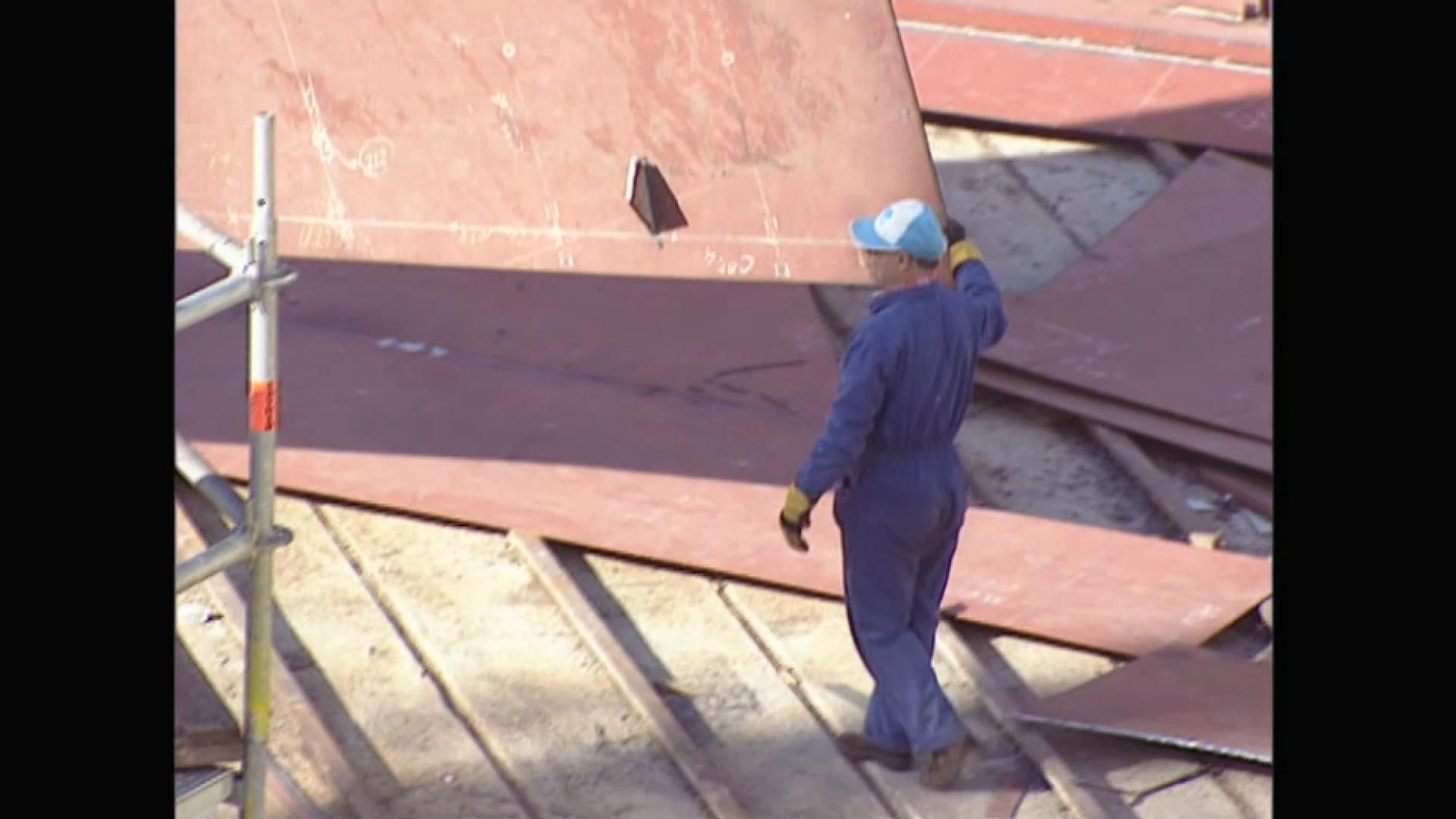 Imatges dels treballs amb amiant