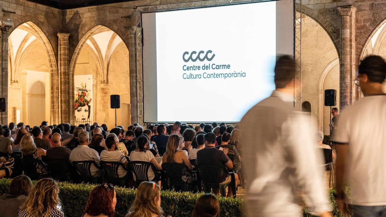 Imatge d'arxiu d'una projecció d'edicions anteriors del cicle CCCCinema d'Estiu