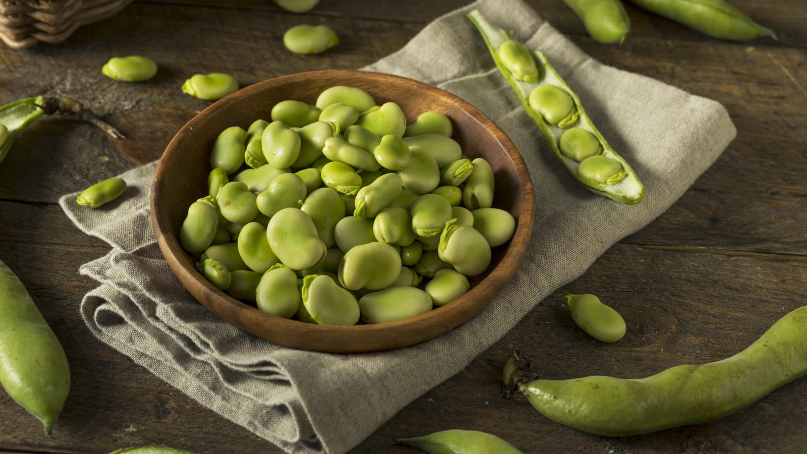 Imatge d'arxiu d'un plat de faves