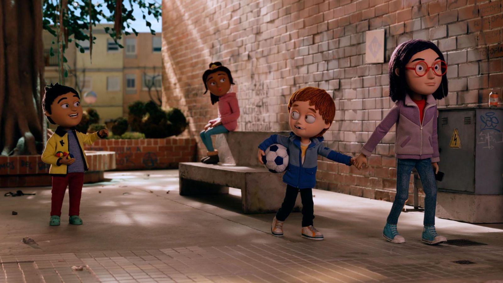 Fotograma d'‘L'Olívia i el Terratrèmol invisible’