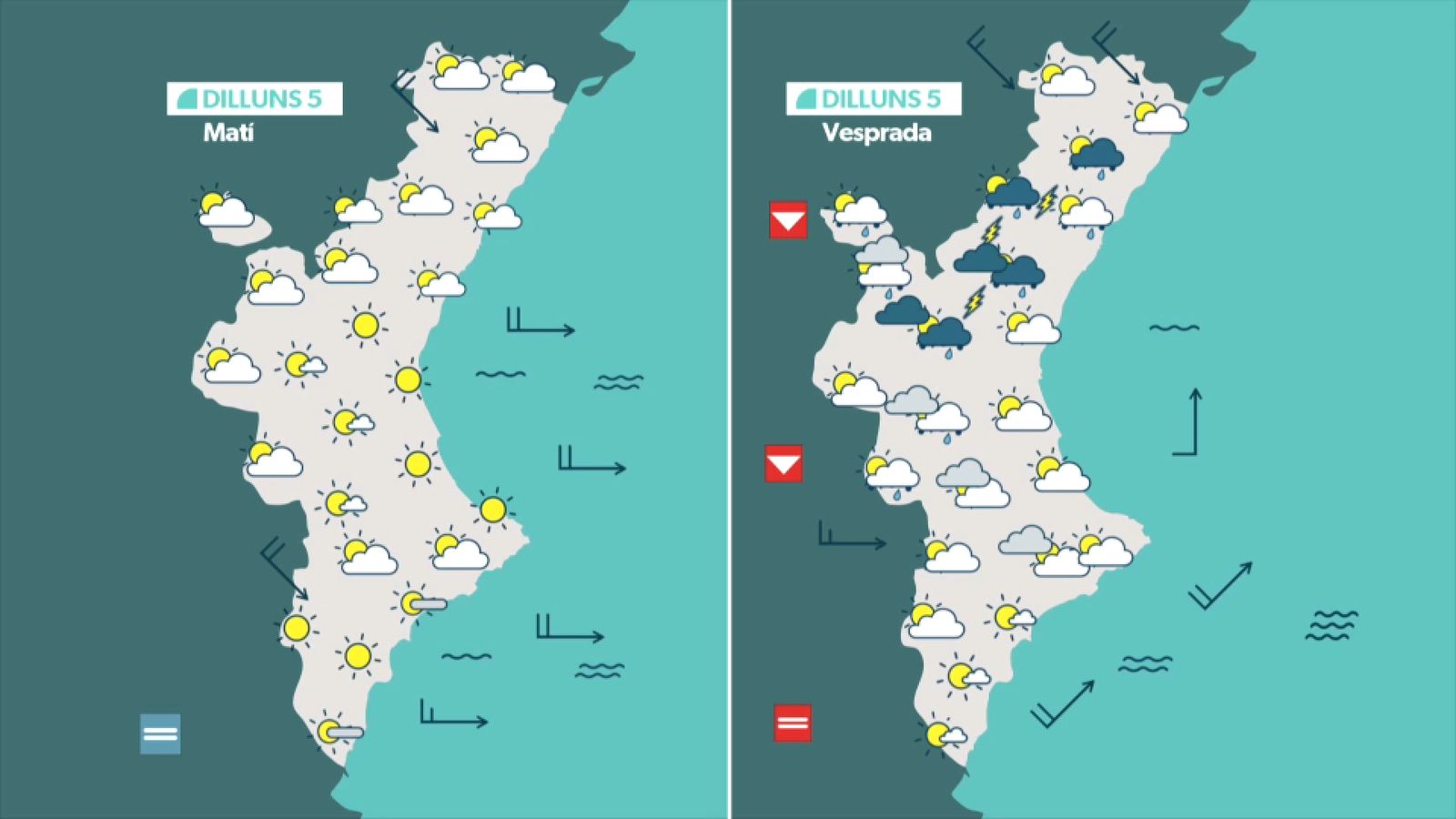 La previsió per a este dilluns 5 de maig