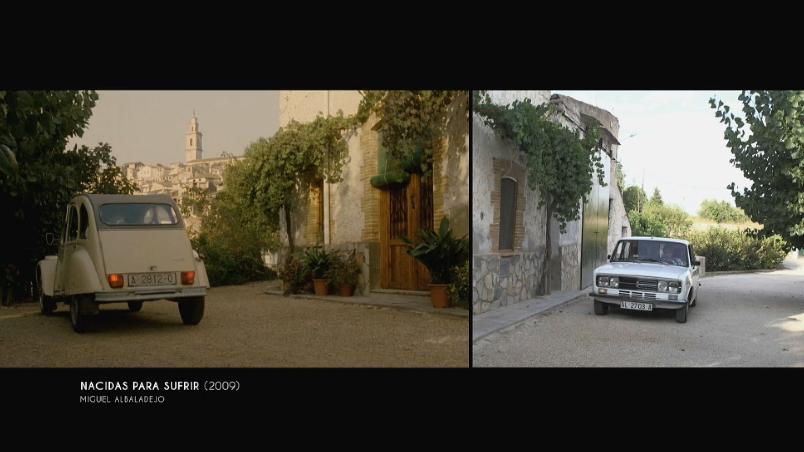 Des de la porta de la casa es pot veure tot el poble de Bocairent