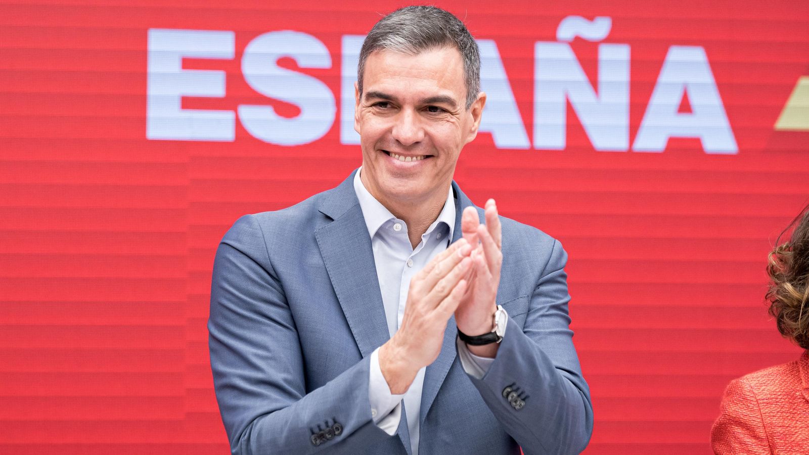 Pedro Sánchez en l'executiva federal del PSOE este dilluns a Madrid