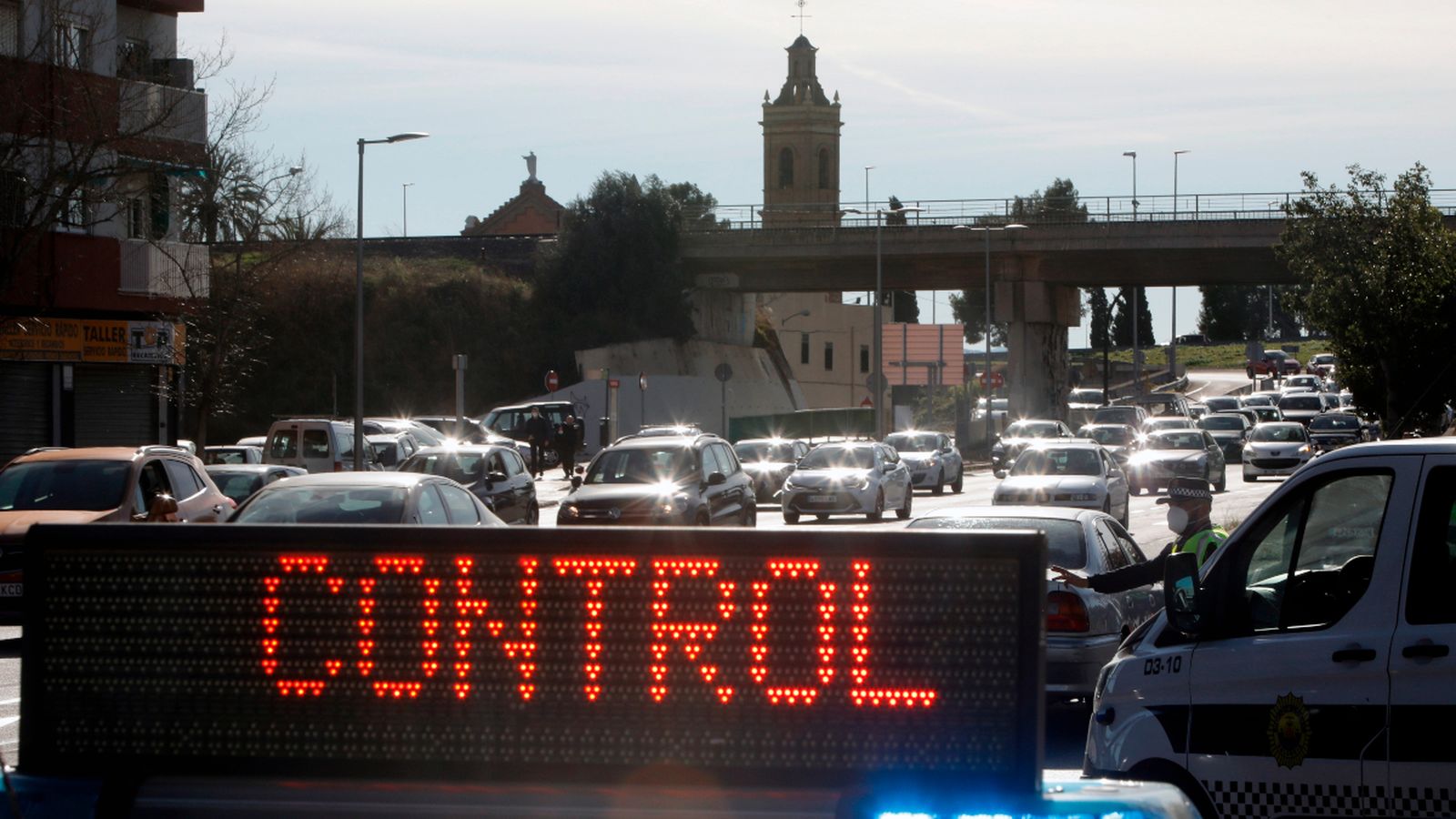 Un dels controls durant el cap de setmana en la ciutat de València