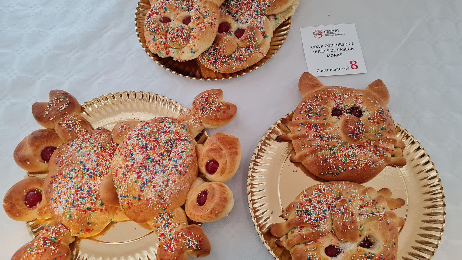 Primer Premi en la categoria Mona Tradicional de Pasqua, elaborat per l'Horno Moreno Ponce