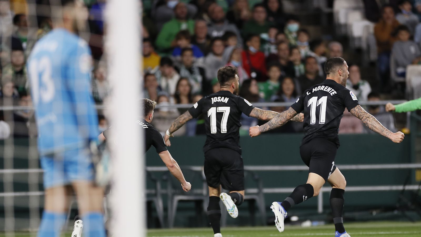 Josan i Morente, protagonistes de la jugada del gol que pot suposar la permanència en Primera Divisió