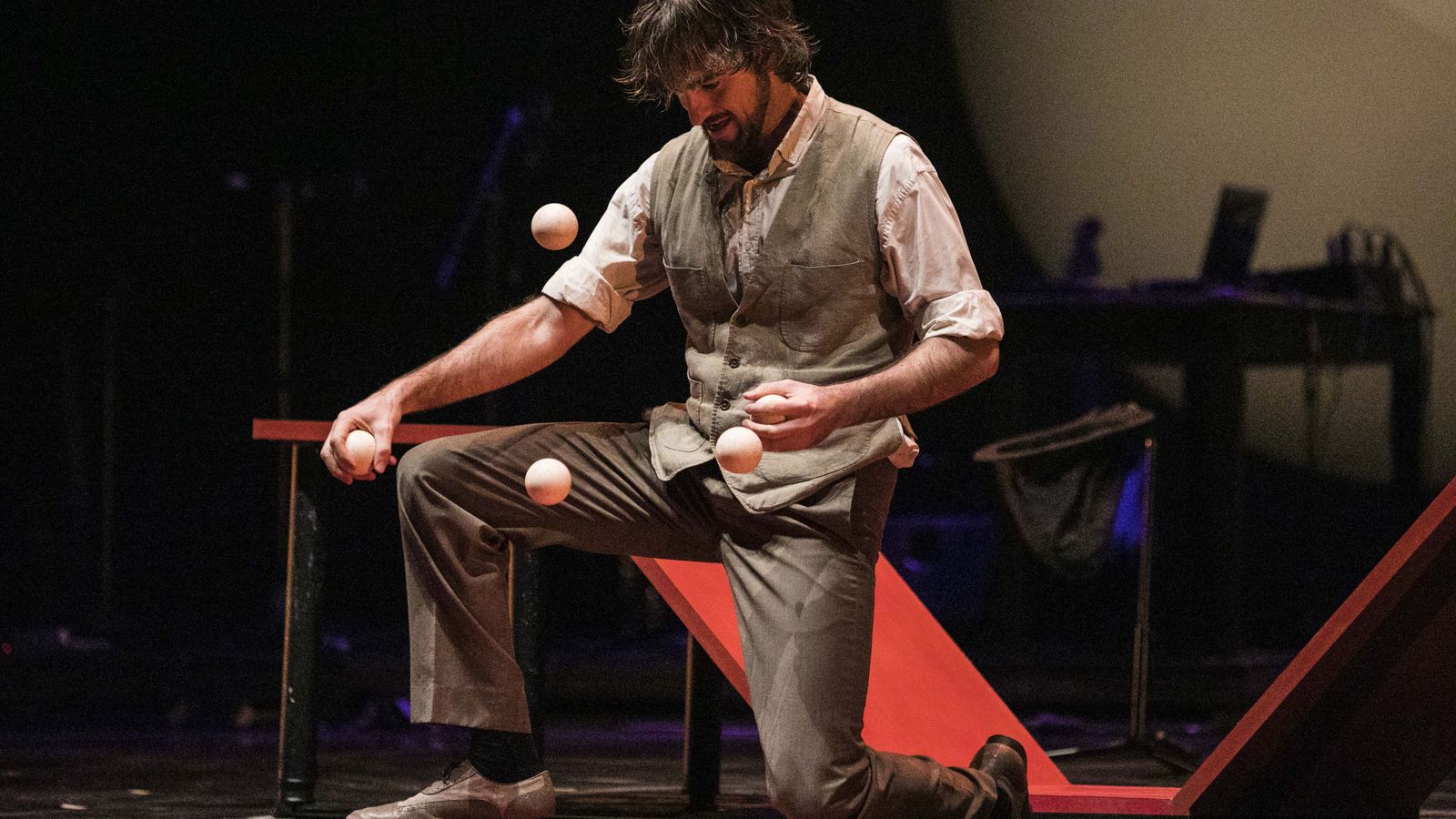 Lucas Escobedo actuant en la passada edició de la Nit del Circ Valencià