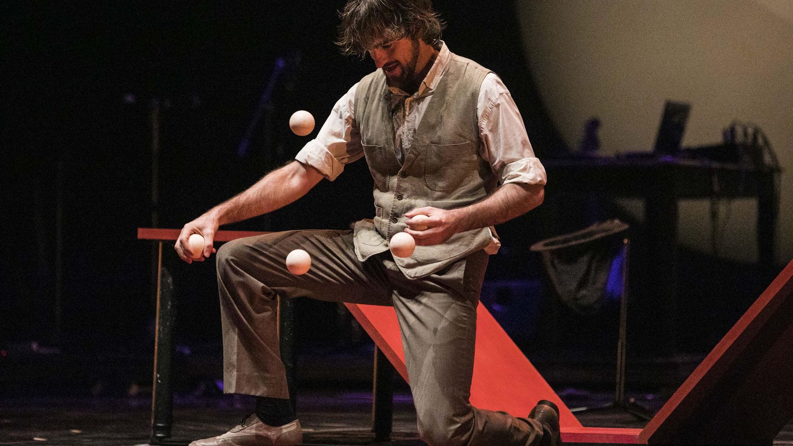 Lucas Escobedo actuant en la passada edició de la Nit del Circ Valencià