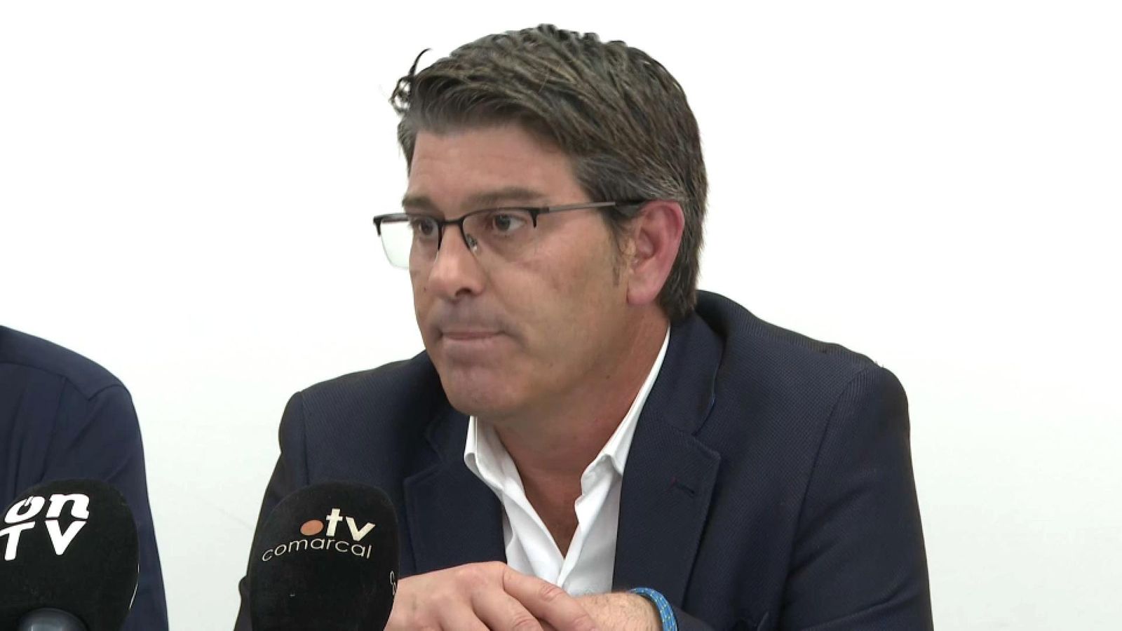 Roda de premsa de l'alcalde d'Ontinyent en funcions, Jorge Rodríguez