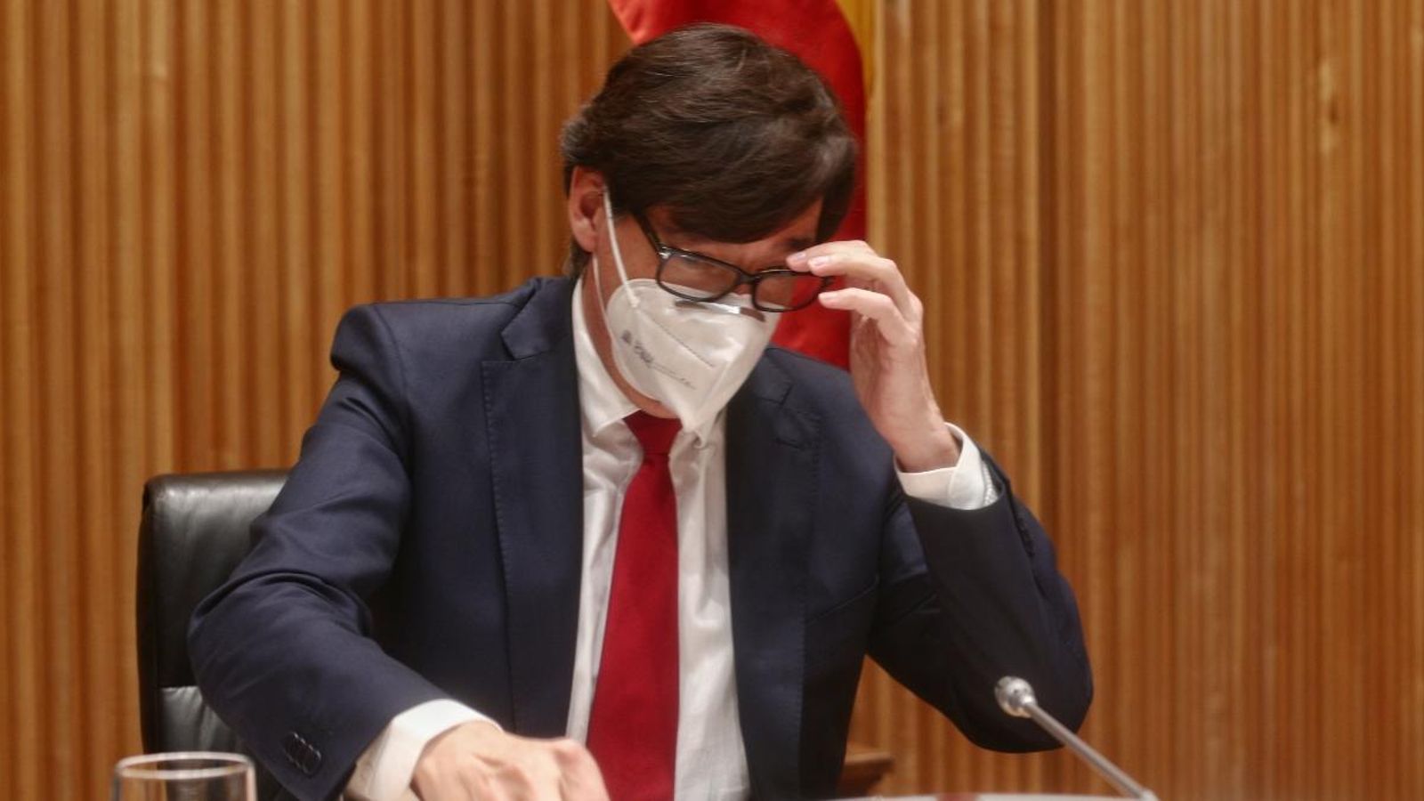 Salvador Illa, dijous passat en el Congrés