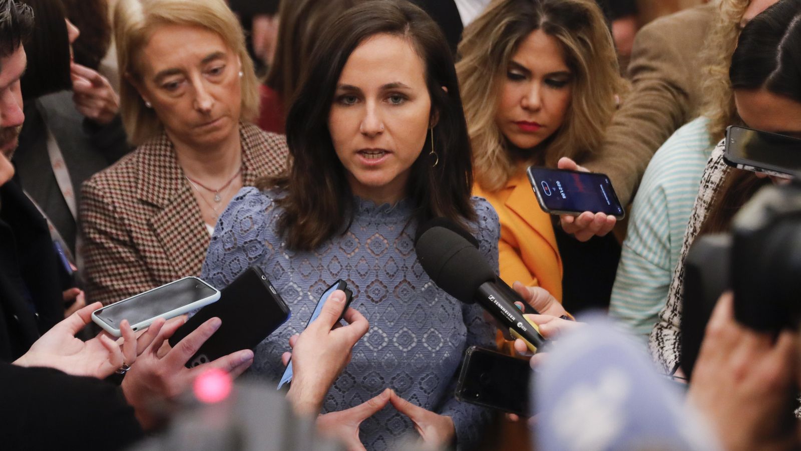 La ministra de Drets Socials i Agenda 2030, Ione Belarra, aquest dimecres en el Congrés