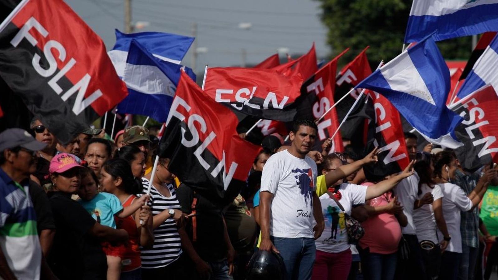 Manifestants hui a la ciutat de Masaya, símbol de l'alçament popular contra el president Daniel Ortega