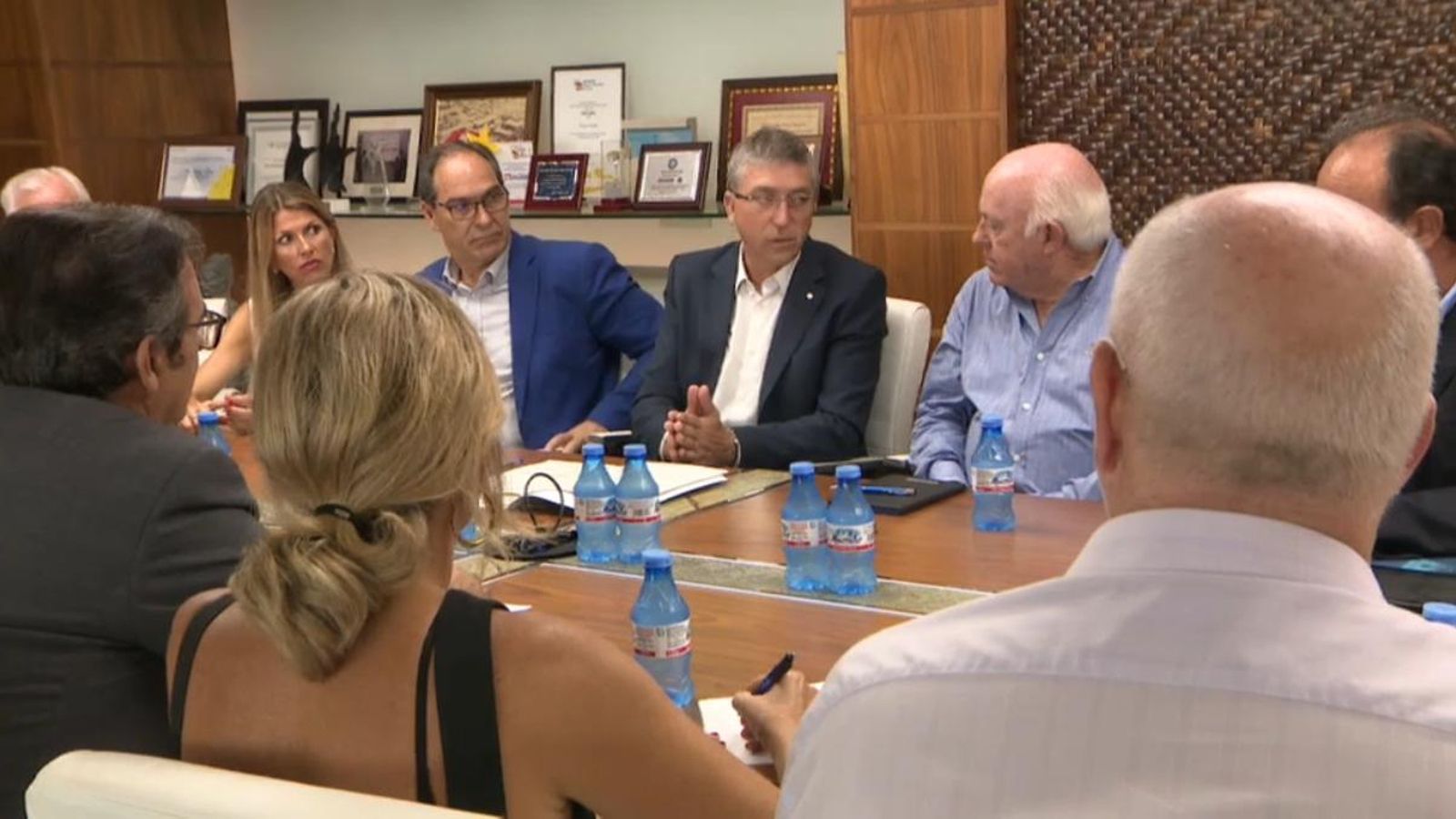 Reunió al polígon Elx Parc Industrial, a la Torre del Pla