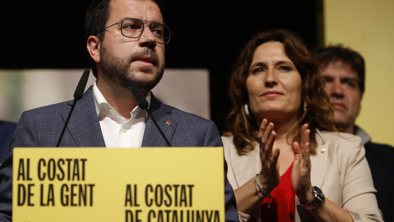 Pere Aragonès, candidat a la presidència de la Generalitat de Catalunya d'ERC, este diumenge