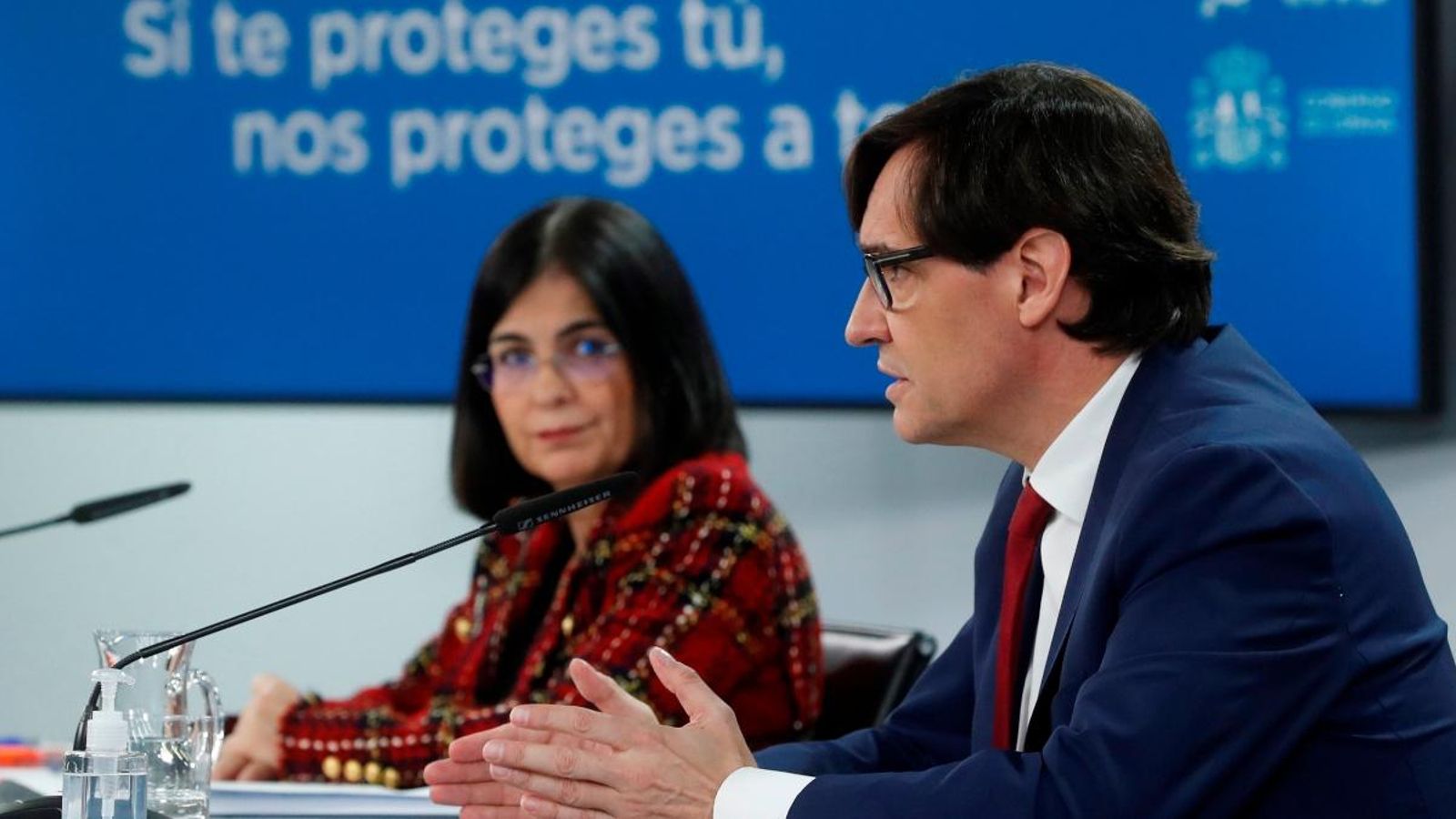 Els ministres de Sanitat i Política Territorial i Funció Pública, Salvador Illa i Carolina Darias