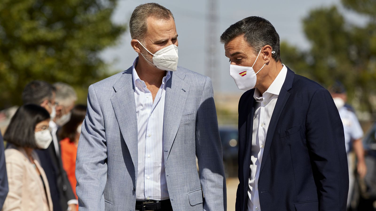 El Rei i el president del Govern visiten el dispositiu de Torrejón per a rebre a repatriats de l'Afganistan