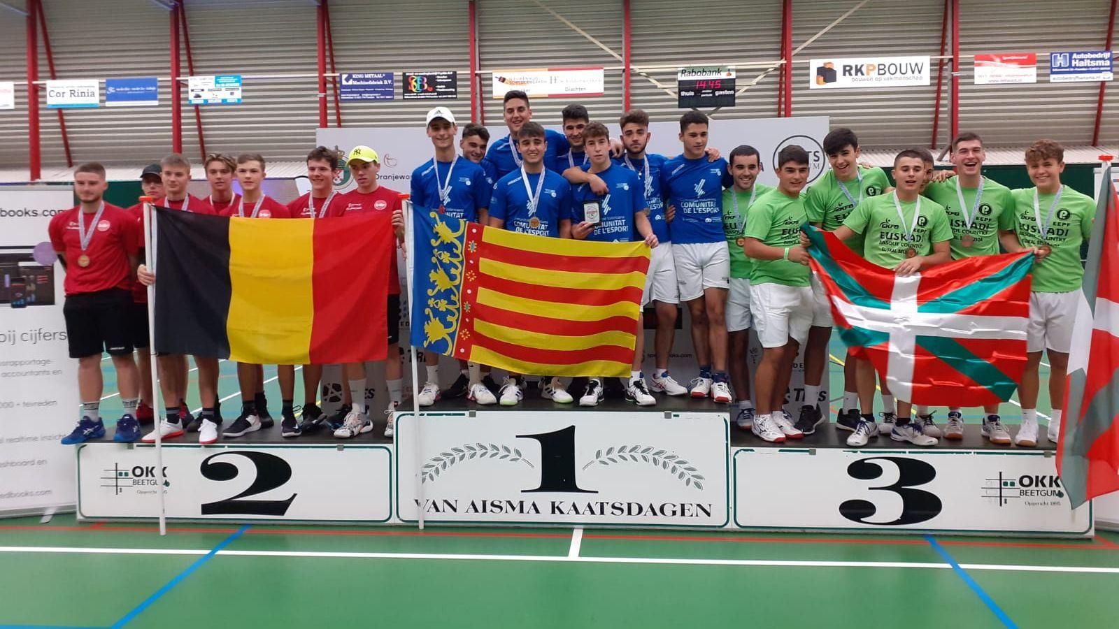 Pòdium complet en la modalitat de joc internacional en l'Europeu de Joves