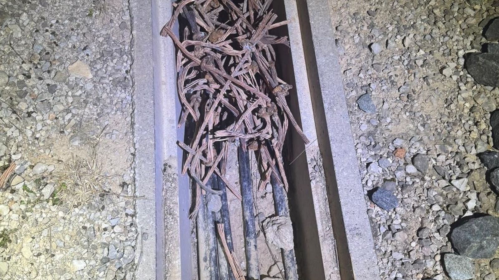 Robatori de cable de les vies a Algemesí