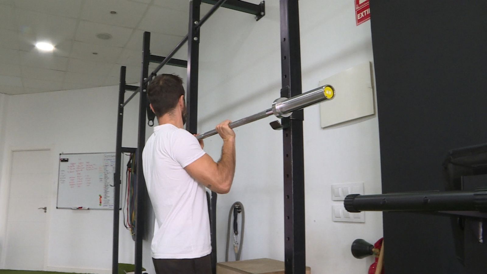 Javier Rubio treballava alhora en l'hostaleria i com a entrenador personal