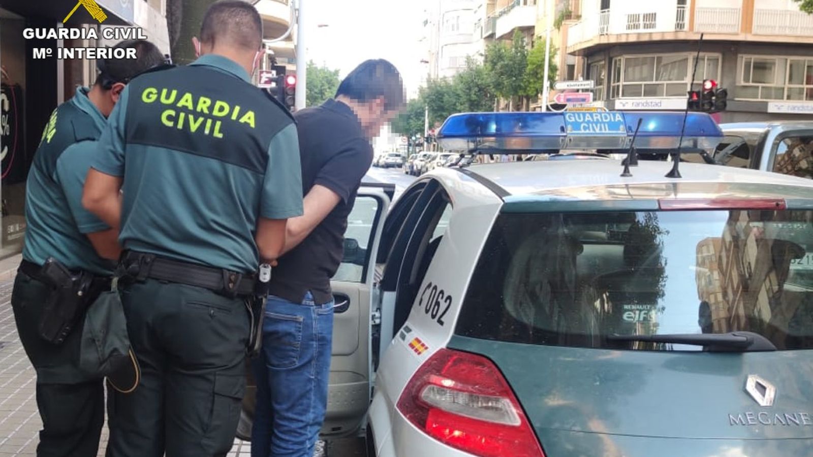 Moment en què la Guàrdia Civil va arrestar el Petit Nicolás de Crevillent