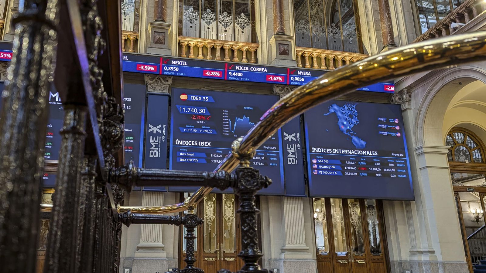 Apertura de la borsa de Madrid