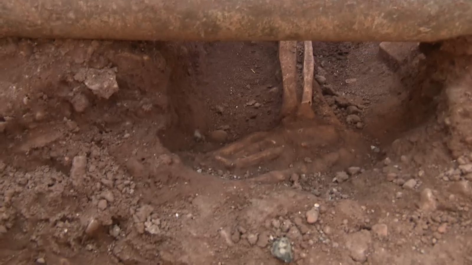 Restes humanes de la necròpoli islàmica trobada a Moncofa