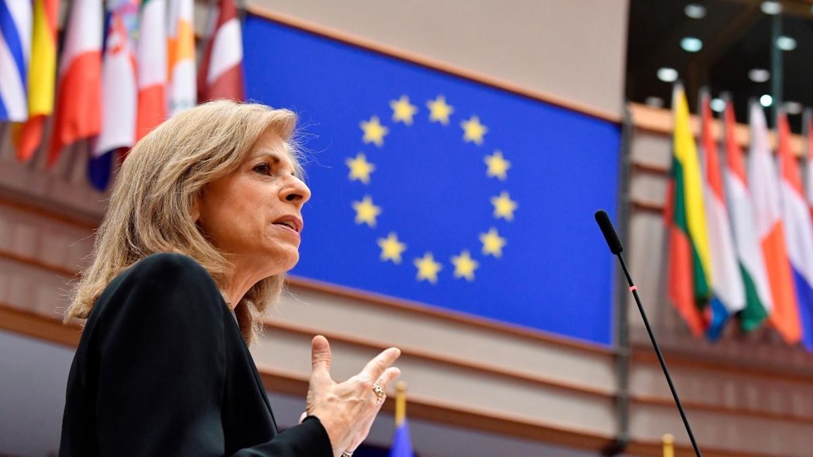 La comissària europea de Sanitat, Stella Kyriakides La comissària europea de Sanitat, Stella Kyriakides