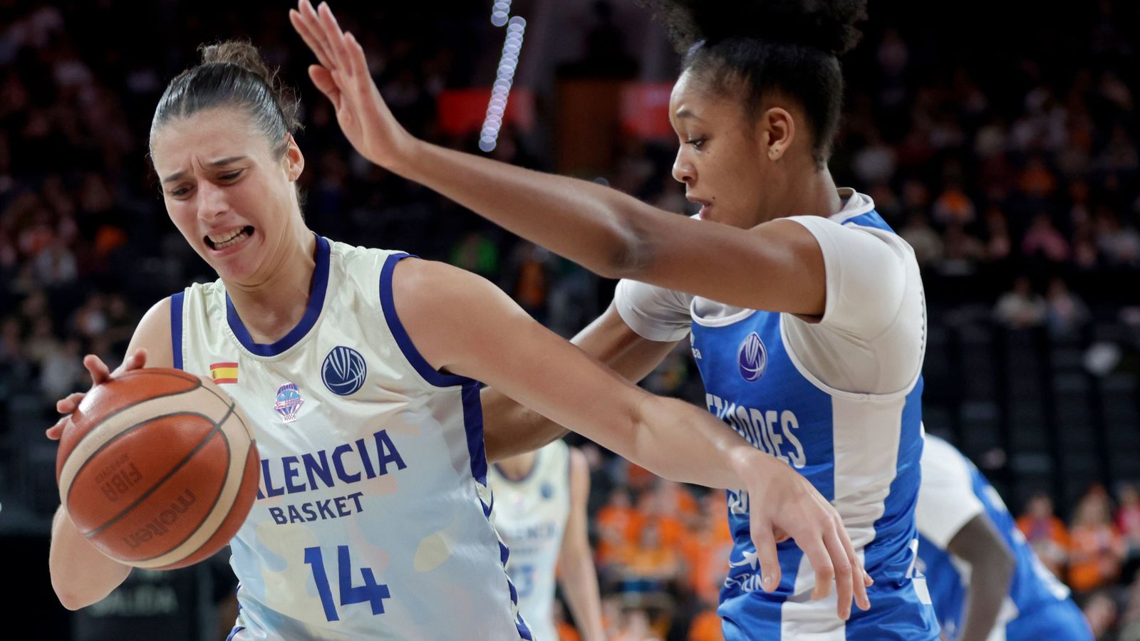 Raquel Carrera en una imatge de partit